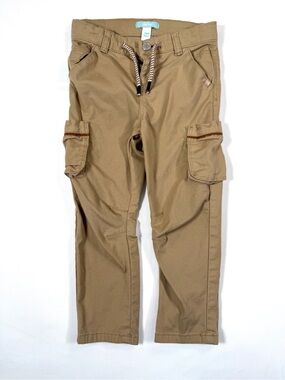 OBAIBI Boys Khaki Cargo Pants 23M 86cm Utility Coastal Grandfather Outdoor